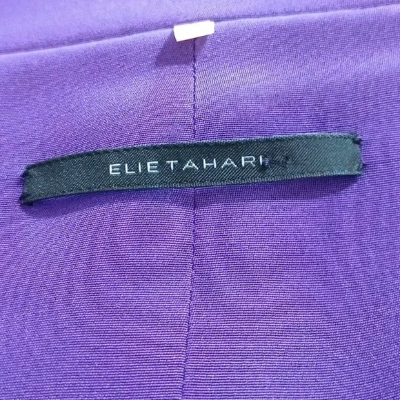 Elie Tahari Silk Satin Wrap Trench Coat size L - Picture 2 of 9